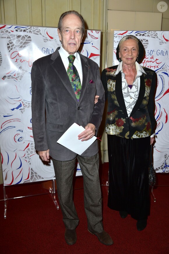 Le comte de Paris, Henri d'Orleans et la princesse Micaela Cousino Quinones de Leon - 30ème Gala de l'Aide à l'Enfant Réfugié à la Salle Gaveau à Paris le 5 octobre 2015.