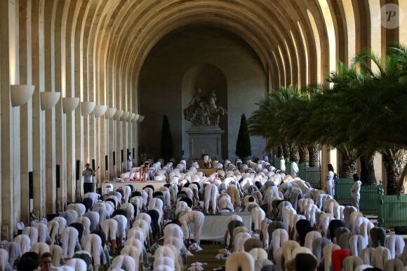 Exclusif - Illustration de l'Orangerie et ses alentours dans le Parc du Château de Versailles - Les Yogis du Coeur, le plus grand rassemblement de yoga solidaire organisé par et au profit de l'association Mécénat Chirurgie Cardiaque, à l'Orangerie du Château de Versailles, le 27 septembre 2015.