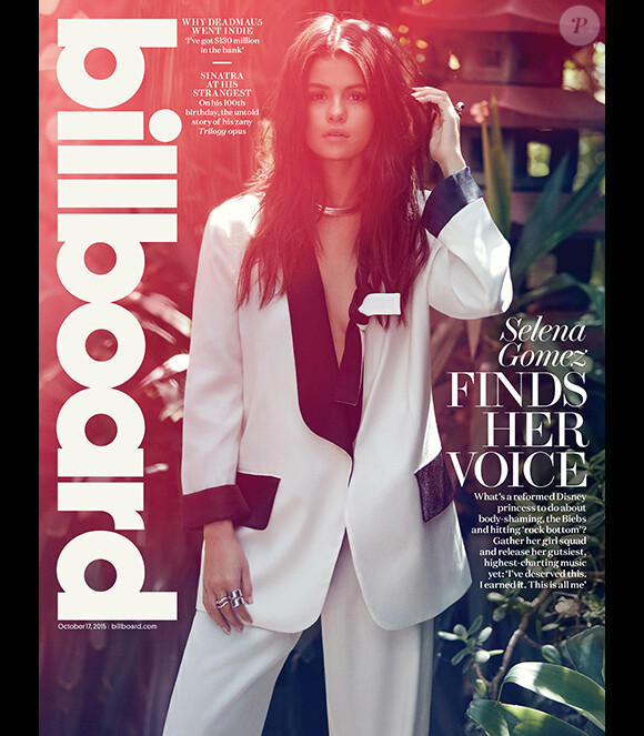 Selena Gomez en couverture de Billboard. Octobre 2015