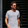 Exclusif - Scott Disick se rend chez le barbier avec un ami à West Hollywood, le 8 octobre 2015.