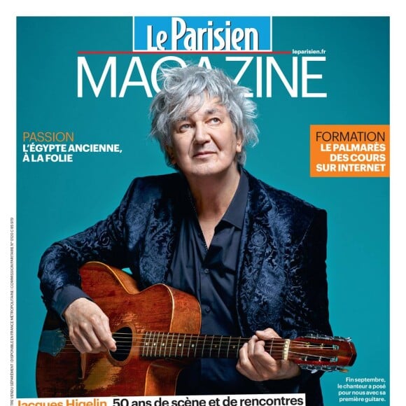 Jacques Higelin en couverture du "Parisien Magazine", le 9 octobre 2015.