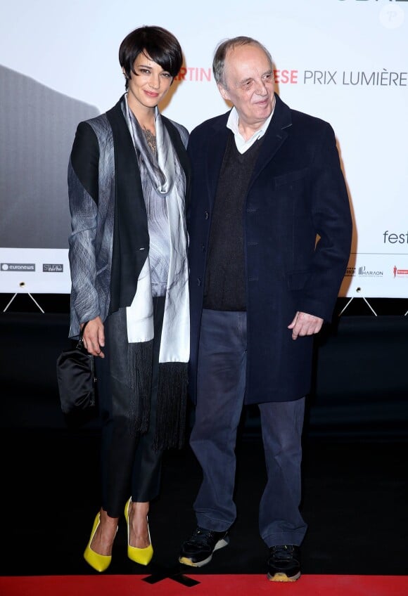 Dario Argento et sa fille Asia Argento - Soirée d'ouverture de la 7e édition du Festival Lumière 2015 à la Halle Tony-Garnier à Lyon le 12 octobre 2015.