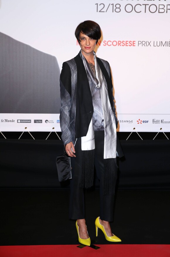 Asia Argento - Soirée d'ouverture de la 7e édition du Festival Lumière 2015 à la Halle Tony-Garnier à Lyon le 12 octobre 2015.