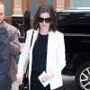 L'actrice Anne Hathaway arrive aux studios AOL à New York le 22 septembre 2015.