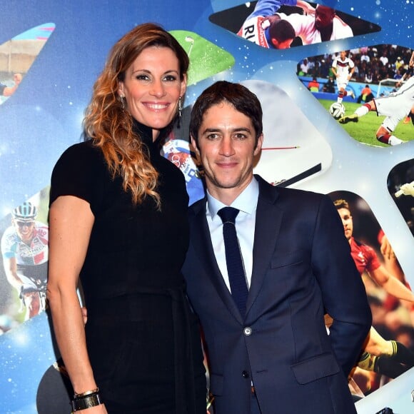 Sophie Thalmann et son mari Christophe Soumillon - 26e édition des "Sportel Awards" au Grimaldi Forum à Monaco le 13 octobre, 2015© Junior