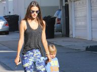 Alessandra Ambrosio : Sport intensif pour la bombe et maman