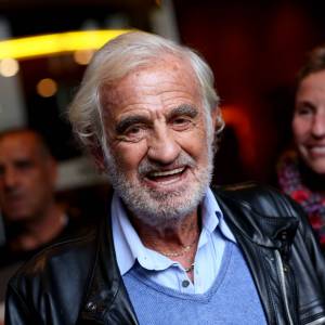 Jean-Paul Belmondo - Présentation du documentaire Belmondo par Belmondo au cinéma Pathé Bellecour lors de la 7e édition du Festival Lumiére de Lyon le 13 octobre 2015.