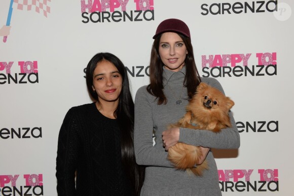 Hafsia Herzi, Frédérique Bel et son chien Joca - Soirée "Happy 10! Sarenza" pour les 10 ans de Sarenza au Ground Control à Paris, le 15 octobre 2015.