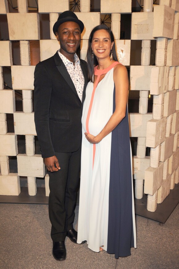 Aloe Blacc et Maya Jupiter, enceinte, au Hammer Museum : Gala In The Garden à Los Angeles, le 10 octobre 2015.