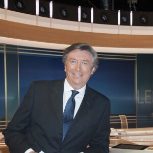 Exclusif - Jacques Legros sur le plateau du Journal de TF1 le 30 avril 2015.