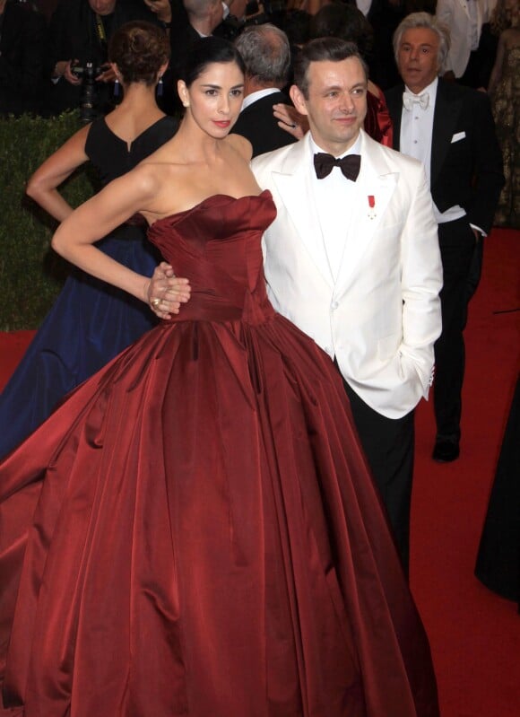 Michael Sheen, Sarah Silverman - Soirée du Met Ball / Costume Institute Gala 2014: "Charles James: Beyond Fashion" à New York. Le 5 mai 2014.