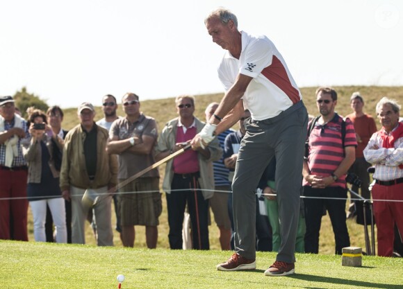 Johan Cruyff lors d'un tournoi de golf à Gneven en Allemagne le 18 septembre 2014