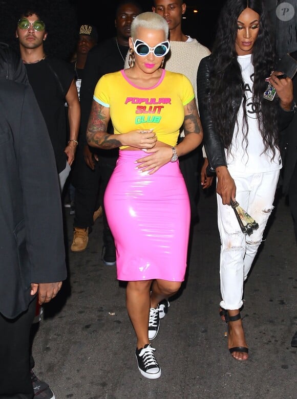 Photo : Amber Rose et ses deux assistants, Isaiah Joseph et Benji