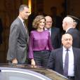 La reine Letizia et le roi Felipe VI d'Espagne visitaient le 24 octobre 2015 Colombres, élu Village modèle de la principauté des Asturies 2015.