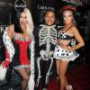 Aubrey O'Day, Kyle Massey et Shannon Bex à la soirée Halloween du magazine Maxim à Los Angeles le 24 octobre 2015