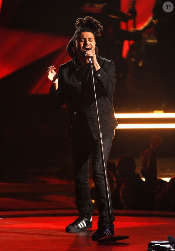 The Weeknd sur scène lors de la 15e cérémonie des BET Awards à Los Angeles, le 28 juin 2015