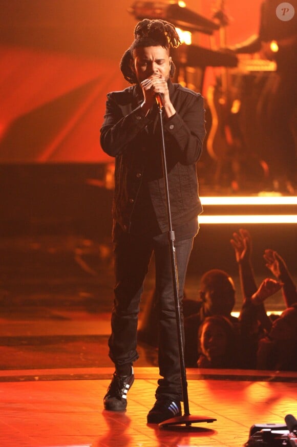 The Weeknd sur scène lors de la 15e cérémonie des BET Awards à Los Angeles, le 28 juin 2015