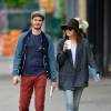 Andrew Garfield et Emma Stone se baladent dans les rues de New York, le 21 mai 2014.