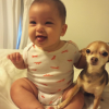 Sarah Stage a posté une photo de son fils James et son chien / photo postée sur Instagram.
