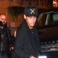 Neymar à la sortie du restaurant Paris à Sao Paulo, le 1er juillet 2015