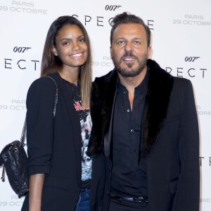Jean Roch sa femme Anaïs Monory - Première du film "007 Spectre" au Grand Rex à Paris, le 29 octobre 2015.