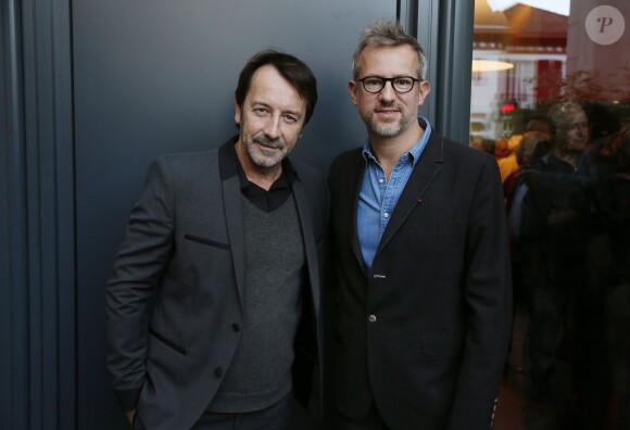 Jean-Hugues Anglade et le réalisateur Laurent Larivière au Festival International du Film de Saint-Jean-de-Luz, le 8 octobre 2015.