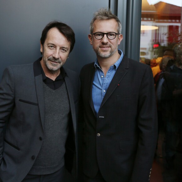 Jean-Hugues Anglade et le réalisateur Laurent Larivière au Festival International du Film de Saint-Jean-de-Luz, le 8 octobre 2015.