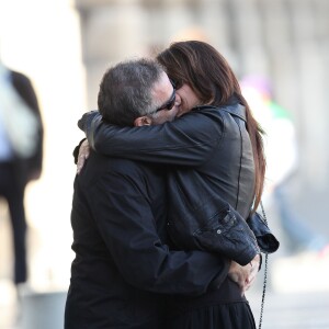 Robin Williams et sa femme Susan Schneider à Paris en octobre 2011.