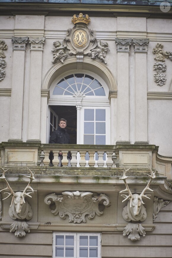 Le prince Frederik et la princesse Mary de Danemark assistaient avec leurs enfants Christian, Isabella, Vincent et Josephine à l'Hubertus Jagt (Chasse Hubertus) le 1er novembre 2015 au palais de l'Eremitage, à Klampenborg.