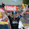Chris Froome victorieux lors de la 8e étape du Tour de France 2013, entre Castres et Ax-3-Domaines le 6 juillet 2013