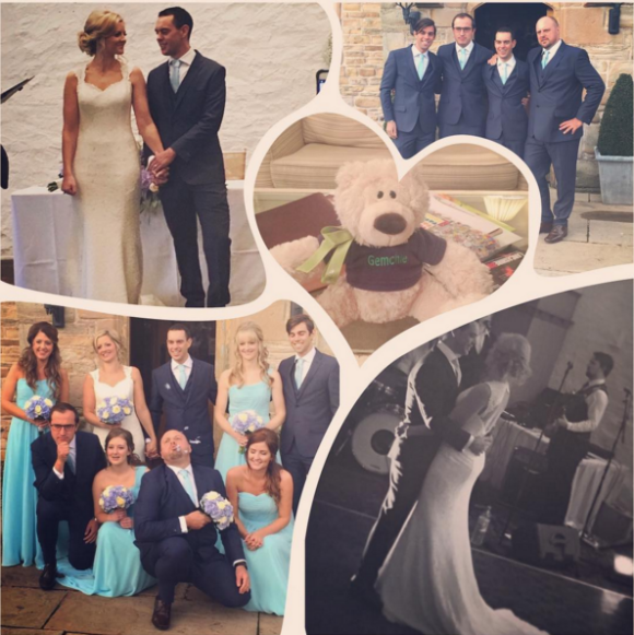 Gemma Nicole et Richie Porte lors de leur mariage - Photo publiée le 1er novembre 2015