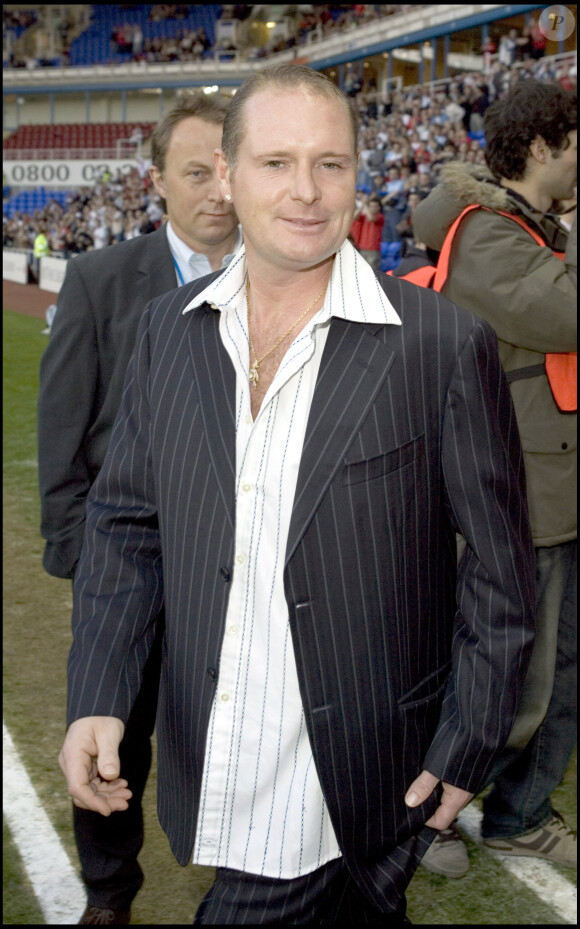 Paul Gascoigne lors d'un match de charité entre l'Allemagne et l'Angleterre, à Reading, le 3 mai 2006