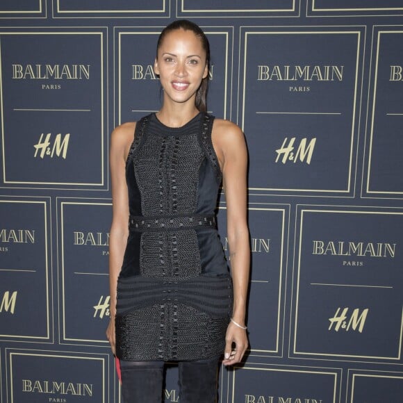 Noémie Lenoir assiste à la soirée de présentation et de lancement de la collection BALMAIN x H&M au Palais Brongniart. Paris, le 3 novembre 2015. © Olivier Borde/Bestimage