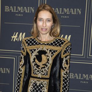 Alexandra Golovanoff assiste à la soirée de présentation et de lancement de la collection BALMAIN x H&M au Palais Brongniart. Paris, le 3 novembre 2015. © Olivier Borde/Bestimage