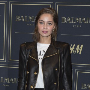 Marie-Ange Casta assiste à la soirée de présentation et de lancement de la collection BALMAIN x H&M au Palais Brongniart. Paris, le 3 novembre 2015. © Olivier Borde/Bestimage