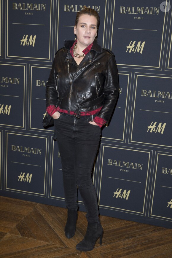 Marie-Amélie Seigner assiste à la soirée de présentation et de lancement de la collection BALMAIN x H&M au Palais Brongniart. Paris, le 3 novembre 2015. © Olivier Borde/Bestimage