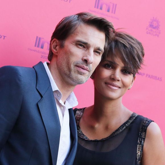Olivier Martinez et Halle Berry enceinte à Paris le 13 juin 2013.