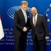Le roi Willem-Alexander des Pays-Bas au Parlement européen à Bruxelles le 3 novembre 2015