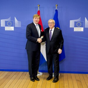 King Willem Alexander meets European Commission President Jean-Claude Juncker prior to a meeting at the EU Parliament in Brussels, Belgium, 03 November 2015. King Willem-Alexander is set to visit the three main European institutions 03 November. Photo by Robin Utrecht/ABACAPRESS.COM03/11/2015 - Brussels