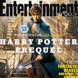 Eddie Redmayne en couverture du dernier numéro d'Entertainment Weekly pour les premières images du film Les Animaux Fantastiques.