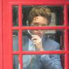 Eddie Redmayne sur un tournage à Londres le 14 mai 2015.