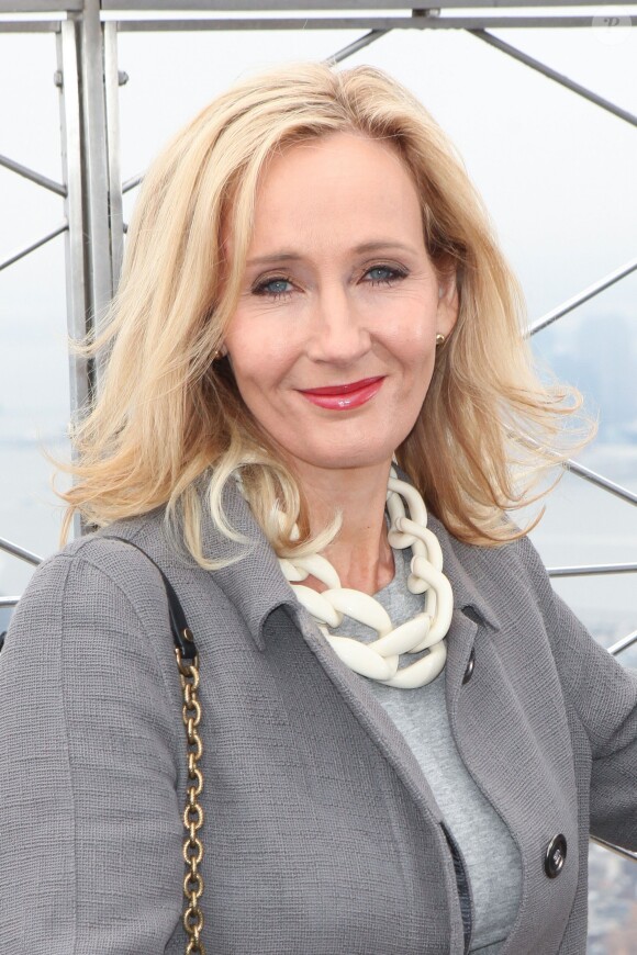 J.K. Rowling au sommet de l'Empire State Building le 9 avril 2015.