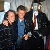 Didier Barbelivien et Johnny Hallyday à Paris le 4 février 1988
