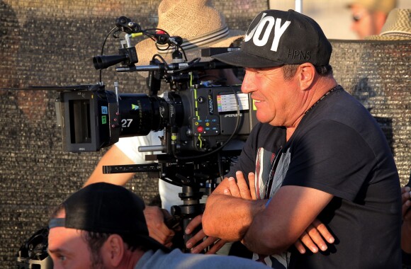 Exclusif - Fabien Onteniente - Tournage du film "Camping 3" sur une plage au pied de la dune du Pyla le 8 septembre 2015.