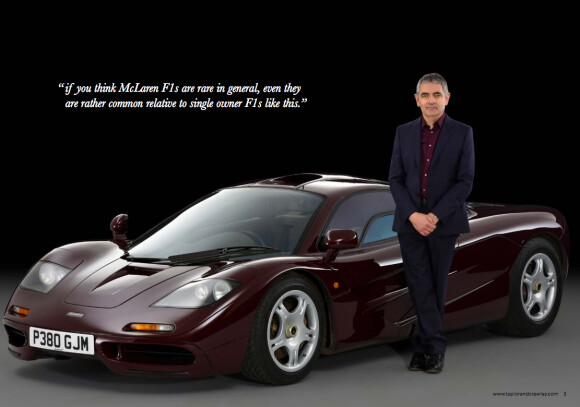 L'acteur Rowan Atkinson vient de vendre sa McLaren F1 pour presque 11 millions d'euros - juin 2015