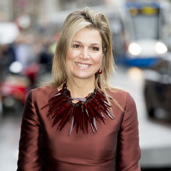 La reine Maxima des Pays-Bas à l'ouverture de la conférence "Doing Business in fragile States" à Amsterdam le 11 novembre 2015.