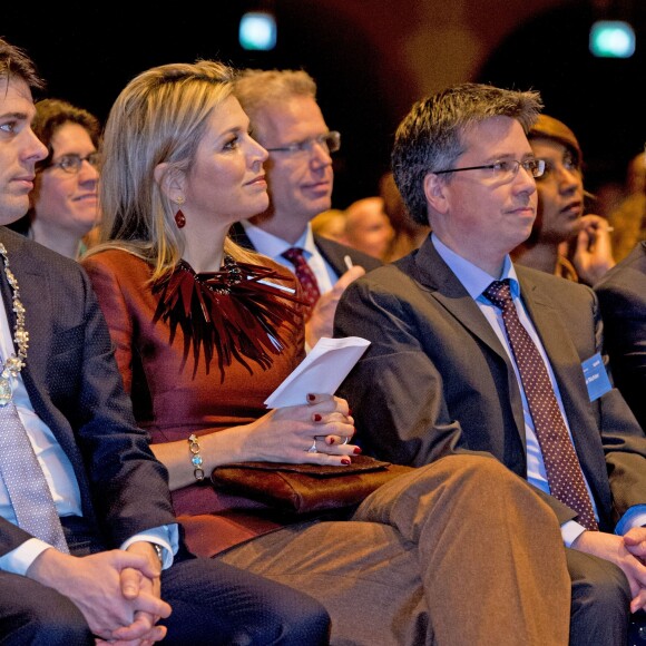 La reine Maxima des Pays-Bas à l'ouverture de la conférence "Doing Business in fragile States" à Amsterdam le 11 novembre 2015.