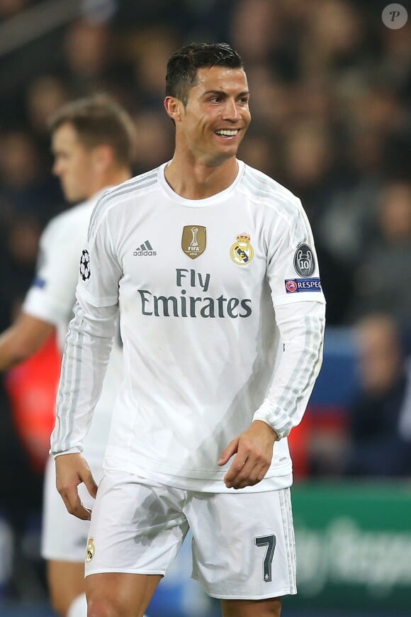 Cristiano Ronaldo lors du match de ligue des champions PSG - Real de Madrid au Parc des Princes à Paris le 21 octobre 2015