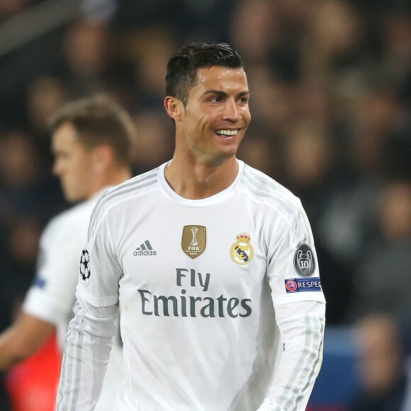 Cristiano Ronaldo lors du match de ligue des champions PSG - Real de Madrid au Parc des Princes à Paris le 21 octobre 2015