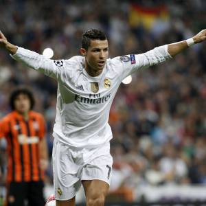 Cristiano Ronaldo lors du match de Ligue des Champions Real de Madrid-Chakhtar Donetsk à Madrid le 15 septembre 2015
